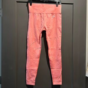 Gymshark watermelon pink leggings size medium gently worn